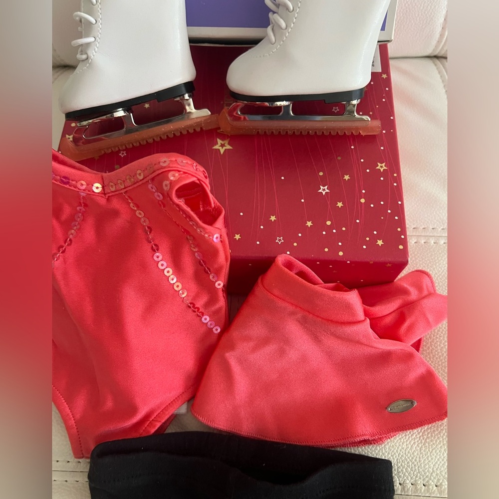 American Girl Doll Outfit Pink Black Skating Set - Picture 2 of 4